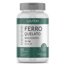 Ferro Quelato Bisglicinato - 60 Comprimidos - Lauton Nutrition