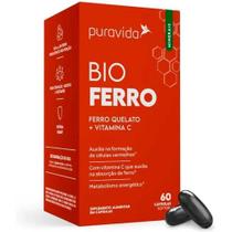 Ferro Quelato + Vitamina C (60 Softgel) Pura Vida