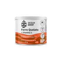 Ferro Quelato + Vitamina C Vegano 60 Cáps Ocean Drop