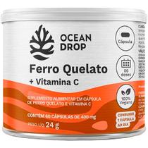 Ferro Quelato + Vitamina C Vegano (60 Capsulas) - Ocean Drop