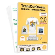 Ferro sobre papel de transferência térmica TransourDream TOD-4 para camisetas