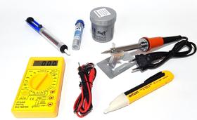 Ferro solda 60w 110v Multimetro Pasta Sugador Estanho Caneta - mimi utilidades Ferro solda 60w 110v Multimetro Pasta Sugador Estanho Caneta - mimi utilidades