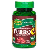 Ferro + Vit. C 500mg 60 cáps - Unilife