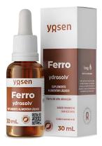 Ferro Ydrosolv Líquido Yosen Em Gotas 30ml Sabor Framboesa