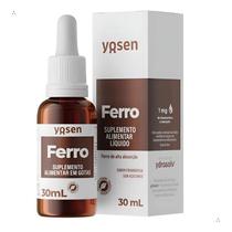 Ferro yosen 30 ml em gotas sabor framboesa