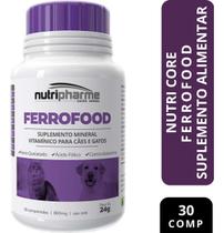 Ferrofood 24g Suplemento Mineral Nutripharme 30 Comprimidos Ferrofood 24g Suplemento Mineral Nutripharme 30 Comprimidos