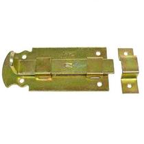 Ferrolho Fio Chato 2,0'' Bicromatizado - Loth com Parafusos Ferrolho Fio Chato 2,0'' Bicromatizado - Loth com Parafusos