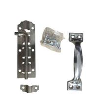 Ferrolho + Puxador 4" - 10 cm. + 10 parafusos - Idea Ferrolho + Puxador 4" - 10 cm. + 10 parafusos - Idea