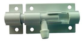 Ferrolho Trinco Porta Portão Alumínio Branco 2 Polegadas