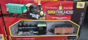 Ferrorama Clássico Super Trilhos, Vagão, Locomotiva Luzes Sons 8 Peças