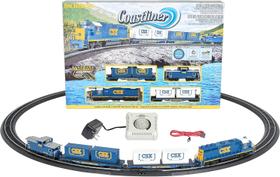 Ferrorama com trem trilhos bachmann coastliner 00734 1/87