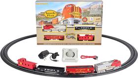 Ferrorama com trem trilhos bachmann santa fe flyer set 1/87