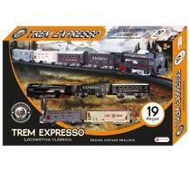 Ferrorama Locomotiva Trem Expresso Divertido 19 Peças - Shiny Toys