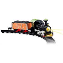 Ferrorama Locomotiva Trem Luz E Som 74x74cm 232cm Diâmetro 8 Peças Brinquedo Infantil 6 Anos+