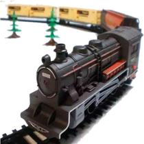 Ferrorama Super Locomotiva C/ Farol Luz Trem Elétrico Pista