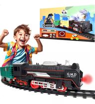 Ferrorama Trenzinho Trem Eletrico Luz Som Brinquedo Classico