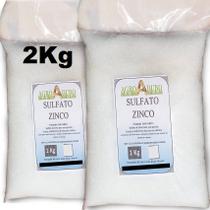 Fertilizante 2kg Sulfato de Zinco 20%Zn 10%S Soluvel em Agua