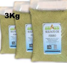 Fertilizante 3kg Sulfato De Ferro 20%(fe) Heptahidratado