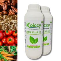 Fertilizante adubo liquido Concentrado 2Litros Npk 20.10.10 (Rende 400lts) - KOICCY