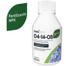 Fertilizante Adubo NPK liquido 04.14.08 100ml - Maxgreen