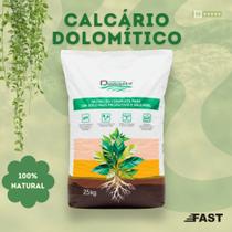 Fertilizante Calcário Dolomítico 25Kg - Corretivo de Solo, Nutrição de Plantas, Hortas e Jardinagem