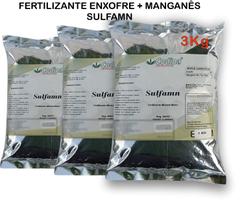 Fertilizante Enxofre + Manganês pacote 3kg SulfaMn Fertilizante Enxofre + Manganês pacote 3kg SulfaMn