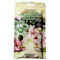 Fertilizante foliar Adubo Ourogarden Rosa do Deserto Cactos Suculentas 100g Insetimax