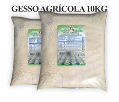 Fertilizante Gesso Agricola Pacote 10Kg Sulfato Calcio Adubo