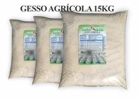 Fertilizante Gesso Agricola Pacote 15Kg Sulfato Calcio Adubo