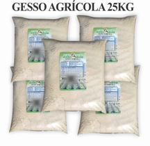 Fertilizante Gesso Agricola Pacote 25Kg Sulfato Calcio Adubo