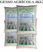 Fertilizante Gesso Agricola Pacote 4Kg Sulfato Calcio Adubo
