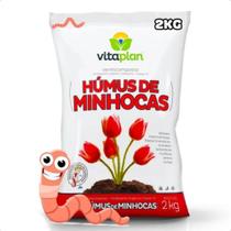 Fertilizante Humus De Minhoca Adu Orgânico Terra Substra 2kg Fertilizante Humus De Minhoca Adu Orgânico Terra Substra 2kg