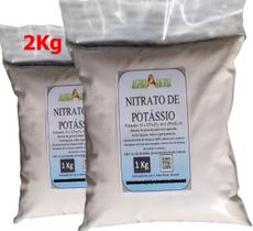 Fertilizante Nitrato De Potássio 2Kg Adubo Ferti Hidroponia - AGROADUBO