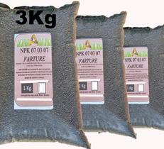 Fertilizante NPK 07 03 07 + Micros Farture 3KG para Todas as Culturas Fertilizante NPK 07 03 07 + Micros Farture 3KG para Todas as Culturas