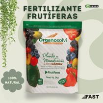 Fertilizante Orgânico para Frutíferas 2Kg OrganoSolví seu Nutriente Natural para Frutas e Pomares