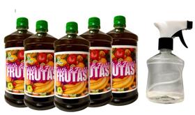 Fertilizante Para Frutíferas Pronto pra Uso - 1Litro - 5 unidades + borrifador