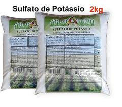 Fertilizante Sulfato De Potassio 2kg Hidroponia Soluvel Fertilizante Sulfato De Potassio 2kg Hidroponia Soluvel