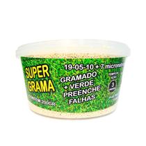 Fertilizante Super Grama 190510 7 Micronutrientes 200g Deixa o Gramado Mais Verde e Preenche Falhas em Até 3 Meses Fertilizante Super Grama 190510 7 Micronutrientes 200g Deixa o Gramado Mais Verde e Preenche Falhas em Até 3 Meses