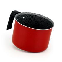 Fervedor - Canecão - Leiteira - 12 cm - 1,1 litro - Vermelho