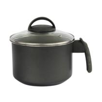 Fervedor Caneco Leiteira 16 cm Antiaderente Teflon com Tampa de Vidro Fervedor Caneco Leiteira 16 cm Antiaderente Teflon com Tampa de Vidro