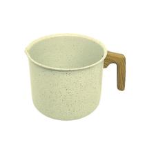 Fervedor Caneco Leiteira Antiaderente Cerâmica Vanilla Creme 14cm