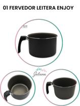 Fervedor Leiteira Antiaderente S/ Tampa Cinza 14 cm