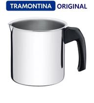 Fervedor - Leiteira - Fogão INDUÇÃO - Tramontina - Aço Inox - 12 cm 1,4 L - Allegra - Cabo baquelite