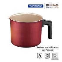 Fervedor Starflon Vermelho Esquentar 1L Café Leite Não Gruda