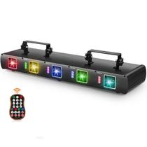 Festa de DJ com Laser RGBYC UKing - 5 Beams com Controle Remoto