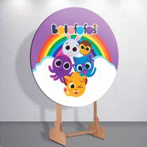 Festa Fofo Bolinho infantil com painel redondo capa decorativa tamanhos diversos