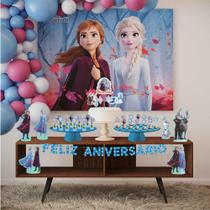 Festa Frozen 2 Simples Kit Aniversário Fácil em EVA com 39 Peças