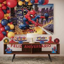 Festa Homem Aranha Kit Aniversário Fácil em EVA com 39 Peças Festa Homem Aranha Kit Aniversário Fácil em EVA com 39 Peças