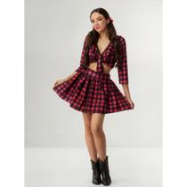 Festa Junina Vestido Mulher Xadrez Quadrilha Adulto Premium Festa Junina Vestido Mulher Xadrez Quadrilha Adulto Premium