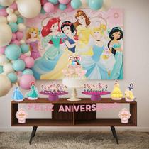 Festa Princesas Disney Kit Aniversário Fácil em EVA com 39 Peças Festa Princesas Disney Kit Aniversário Fácil em EVA com 39 Peças